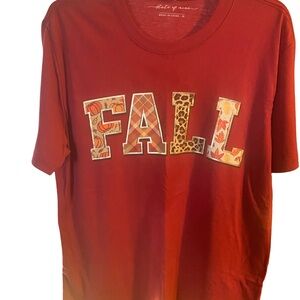Red Fall Themed T-Shirt